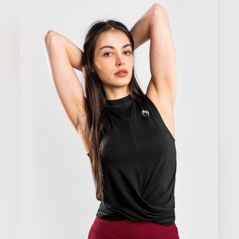NWT Venum High Neck Crossover Black Training Glow Tank Size Medium